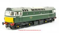 2770 Heljan Class 27 Diesel Locomotive in BR Green livery with small yellow panels
